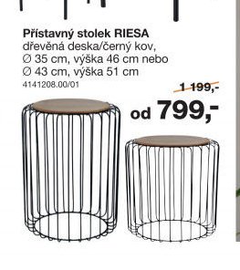 Přístavný stolek RIESA