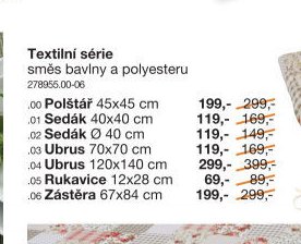 Textilní série