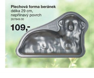 Plechová forma beránek