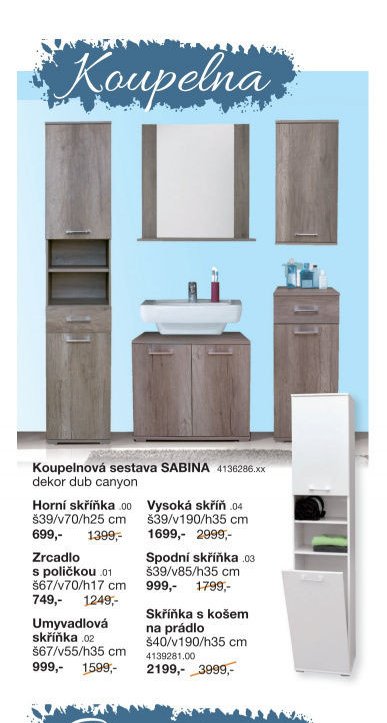 Koupelnová sestava SABINA