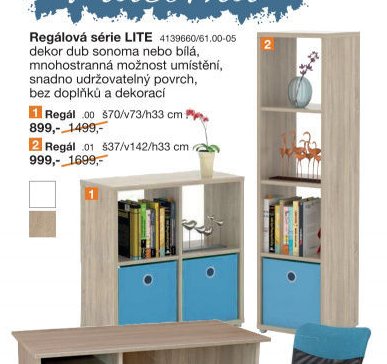 Regálová série LITE (Regál 00)