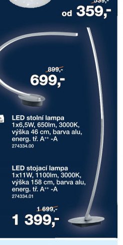 LED stojací lampa