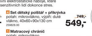 Set dětský polštář + přikrývka