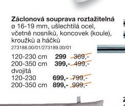 Záclonová souprava roztažitelná