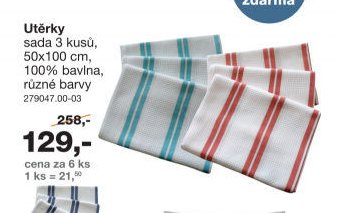 Utěrky sada 3 kusů
