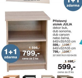Stolek JULIA