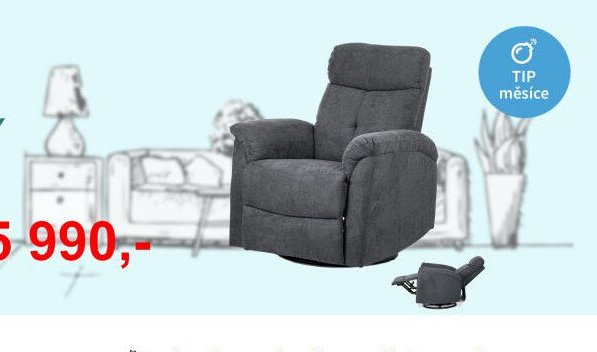 Relaxační křeslo TV-333 GREY