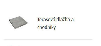 Terasová dlažba a chodníky