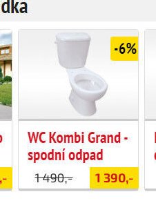 WC Kombi Grand - spodní odpad