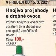 Hnojivo na jahody a drobné ovoce (tekuté)