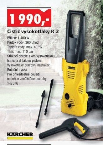 Čistič vysokotlaký K 2