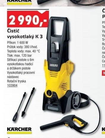 Čistič vysokotlaký K 3