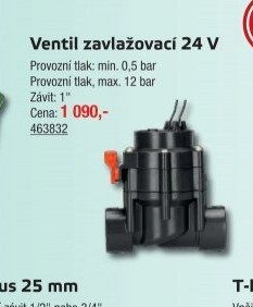Ventil zavlažovací 24 V