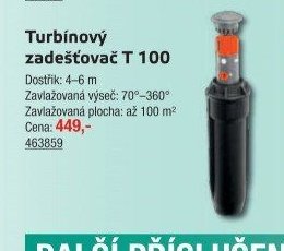 Turbínový zadešťovač T 100