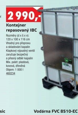 Kontejner repasovaný IBC