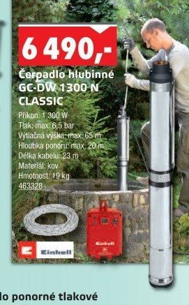Čerpadlo hlubinné GC-DW 1300 N CLASSIC