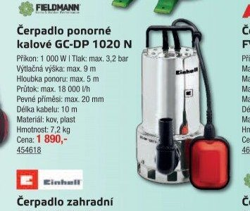 Čerpadlo ponorné kalové GC-DP 1020 N