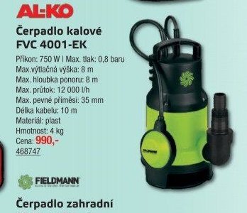 Čerpadlo kalové FVC 4001-EK