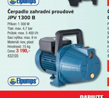 Čerpadlo zahradní proudové JPV 1300 B