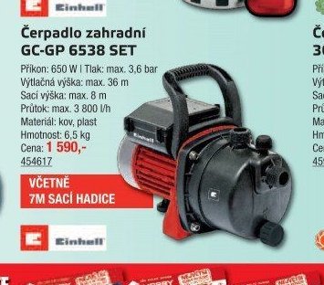 Čerpadlo zahradní GC-GP 6538 SET