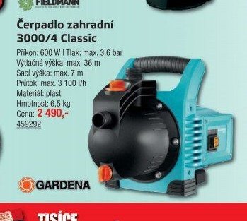 Čerpadlo zahradní 3000/4 Classic
