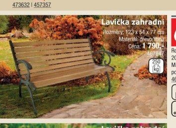 Lavička zahradní
