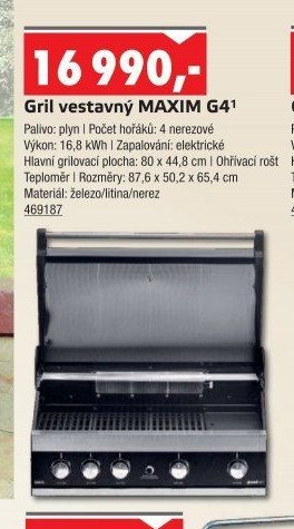Gril vestavný MAXIM G4