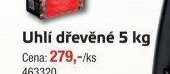 Uhlí dřevěné 5 kg