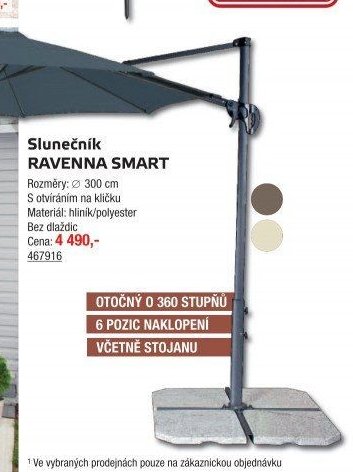 Slunečník RAVENNA SMART
