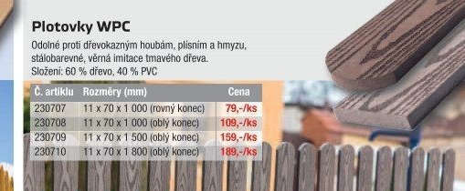 Plotovky WPC