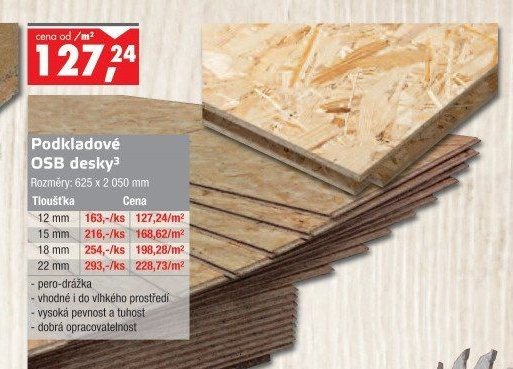 Podkladové OSB desky
