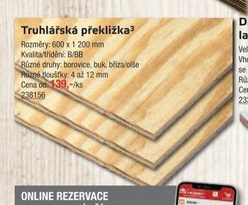 Truhlářská překližka