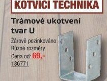 Trámové ukotvení tvar U