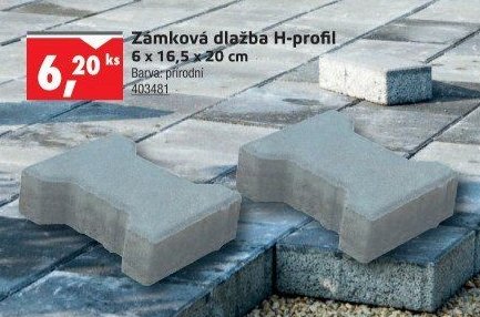 Zámková dlažba H-profil