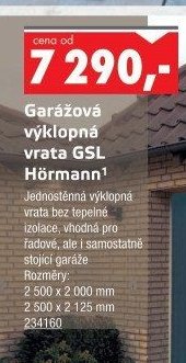 Garážová výklopná vrata GSL Hörmann