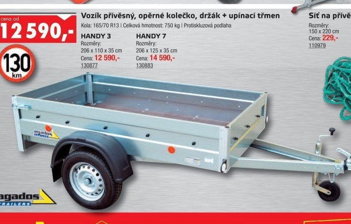 Vozík přívěsný