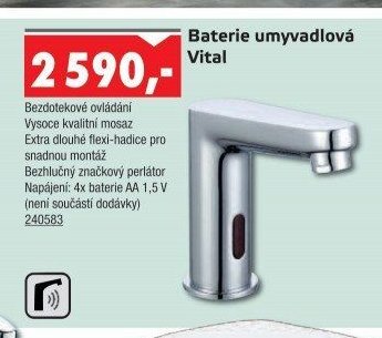 Baterie umyvadlová Vital