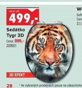 Sedátko Tygr 3D