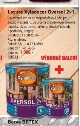 Lazura Xyladecor Oversol 2v1