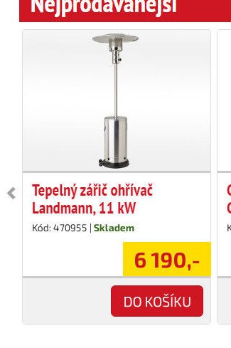 Tepelný zářič ohřívač Landmann