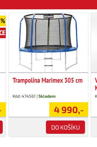 Trampolína Marimex 305 cm