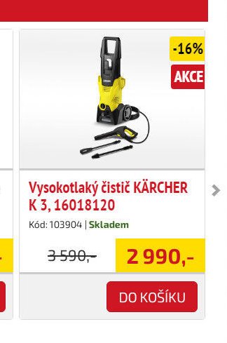 Vysokotlaký čistič KÄRCHER K 3