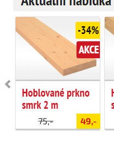 Hoblované prkno smrk 2 m