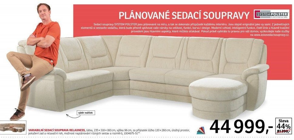 Variabilní sedací souprava Relaxness