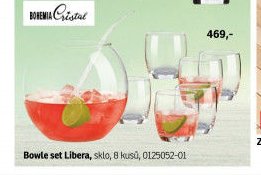 Bowle set Libera, sklo, 8 kusů