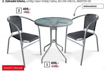 Zahradní stolek a zahradní židle