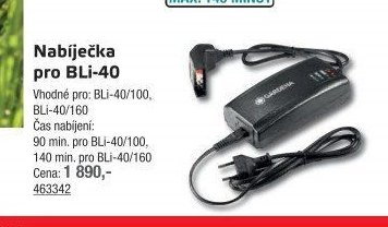 Nabíječka pro BLi-40