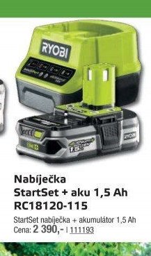 Nabíječka StartSet + aku 1,5 Ah RC18120-115