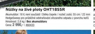 Nůžky na živé ploty OHT1855R