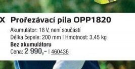 Prořezávací pila OPP1820
